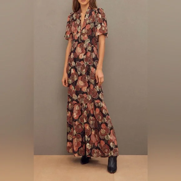bash brown dress Ba&sh Pierta Midaxi Dress main image 0